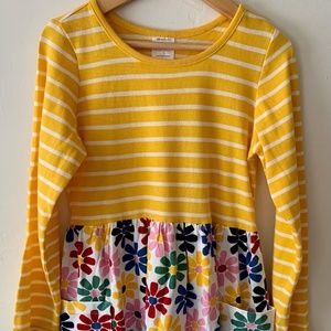 Hanna Andersson NWT sz 6-7 striped/ floral dress